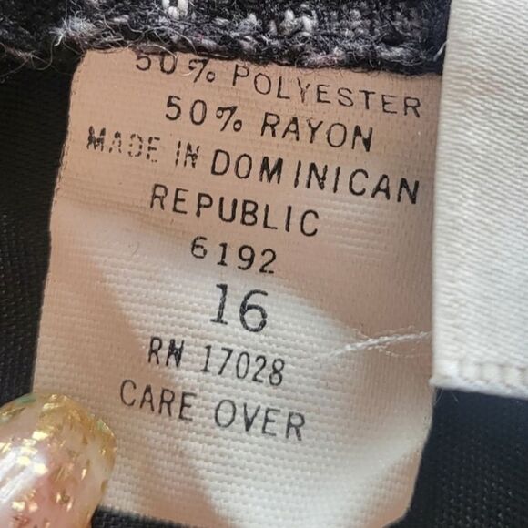 Leslie Fay Separates Vintage Plaid Midi Skirt Gray, Black and‎ White Size 16 - Picture 5 of 8